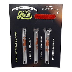 Piteira de Vidro O Camelo Glass Crew C/ Escova de Limpeza