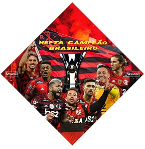 Quadro do Flamengo Heptacampeão Brasileiro 3d Mosaico 01 Peça