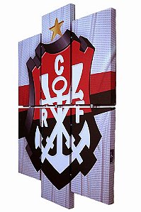 Quadro Escudo do Flamengo nº 02 3d Mosaico 06 peças