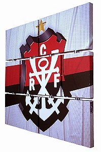 Quadro Escudo do Flamengo nº 02 3d Mosaico 07 Peças