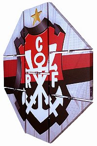Quadro Escudo do Flamengo nº 02 3d Mosaico 08 Peças