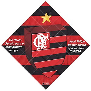 Quadro Escudo do Flamengo nº 01 3d Mosaico 36 Peças Personalizado com a Frase ou Dedicatória a Seu Gosto