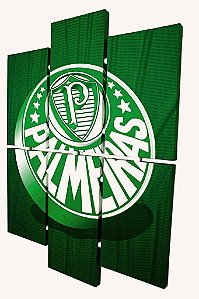 Quadro Escudo do Palmeiras nº 01 3d Mosaico 06 Peças