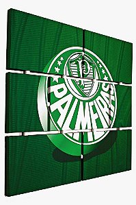 Quadro Escudo do Palmeiras nº 01 3d Mosaico 07 Peças