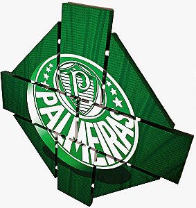 Quadro Escudo do Palmeiras nº 01 3d Mosaico 08 Peças