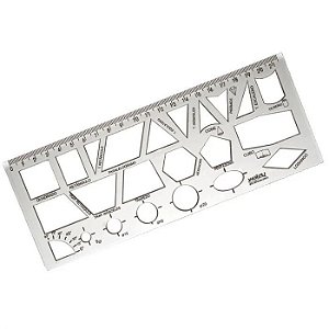 Régua Cristal Geométrica