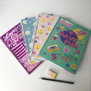 Caderno Universitário 1 Matéria Feminino