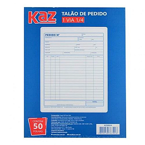Talão de Pedido 1/4