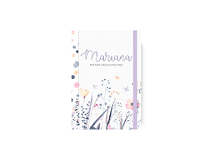 Porta documentos - Jardim com Flores