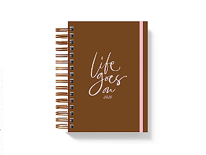 Agenda 2026 - Life goes on - marrom