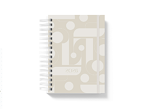 Planner 2026 - Mosaico bege