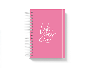 Planner 2026 - Life goes on - rosa pink