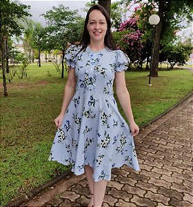 Vestido Blue Floral