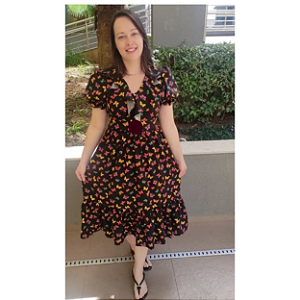 VESTIDO JARDIM DAS BORBOLETAS