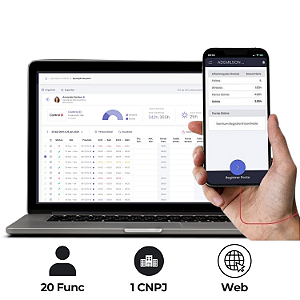 Software de Ponto RHiD Até 20 funcionários + Aplicativo