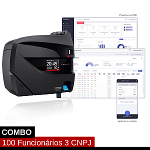 Relógio de Ponto Digital Com Software Até 100 Funcionários