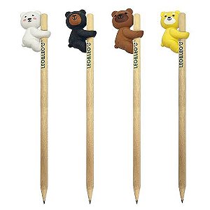 Lápis com Borracha de Ursinho Leo&Leo