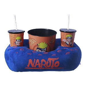 Kit Almofada Pipoca Fibra Suede -Zona Criativa- Naruto - Naruto