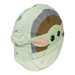 Almofada Formato Fibra - Star Wars - Baby Yoda Nave
