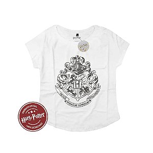 Camiseta Fatum Feminina - Harry Potter - Hogwards - Branco