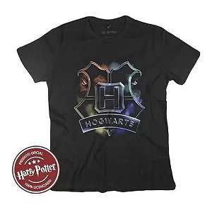 Camiseta Fatum - Harry Potter - Hogwards Classico - Preto