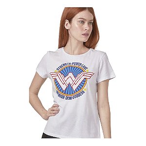 Camiseta Bandup Feminina - Mulher Maravilha - Warrior Demi Goddess