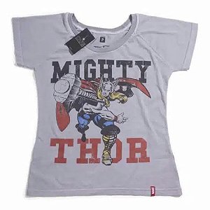Camiseta Studio Geek Feminina - Thor Classica - Cinza