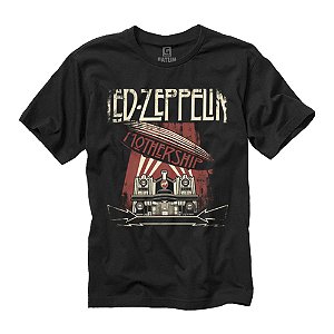 Camiseta Fatum - Led Zeppelin - Mothership - Preto