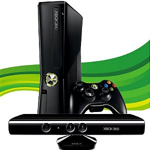 Console Xbox 360 Slim Com Kinect Usado