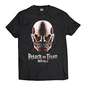 Camiseta Oficina Do Rock Titan Colossal Attack On Titans