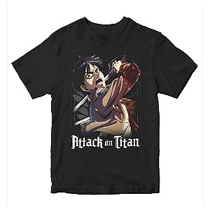 Camiseta Oficina Do Rock - Attack On Titan - Eren