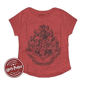 Camiseta Fatum Feminina - Harry Potter - Hogwarts - Vermelha