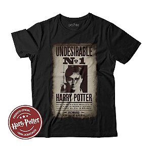 Camiseta Fatum - Harry Potter - Cartaz - Preto