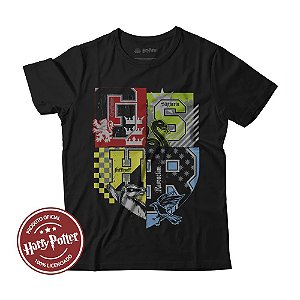 Camiseta Fatum - Harry Potter - Hogwarts Letters - Preto