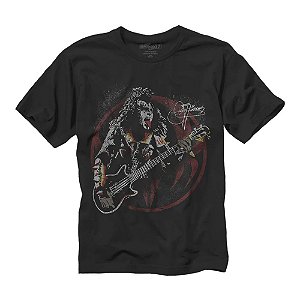 Camiseta Fatum Rock - Kiss Gene Simmons - Preto