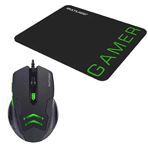 Combo Mouse Gamer E Mouse Pad Multilaser Mo273