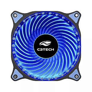 Cooler Fan Para Gabinete C3tech Storn Series F7-l130 120mm Led Azul