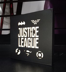 Quadro Luminoso Led  Justice League
