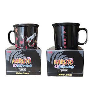 Caneca Mágica Akatsuki Símbolo Nuvem Naruto