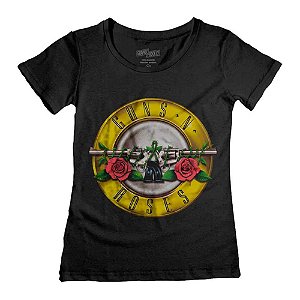 Camiseta Fatum - Feminina - Guns N Roses Simbolo - Preto