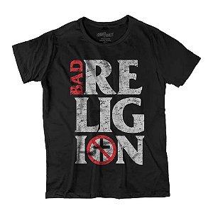 Camiseta Fatum - Bad Religion Logo - Preto