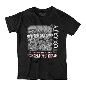 Camiseta Fatum Rock - System Of A Down Toxity - Preto