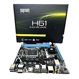 Placa Mae Intel Revenger H61 - Core I3/i5/i7 3° Ger. Lga 1155 - Ddr3 1066/1333/1600mhz (16gb Max)