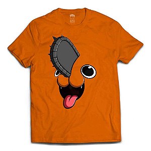 Camiseta  Kingsgeek - Chainsaw Man - Pochita - Laranja
