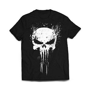 Camiseta  Kingsgeek - Justiceiro - Emblem Of Punisher - Preto