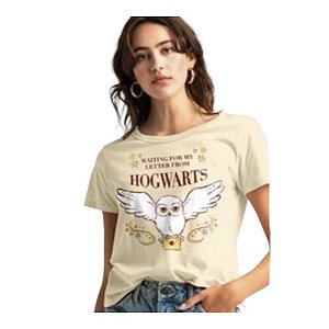 Camiseta Clube Comix -  Harry Potter - Edwiges - Off White