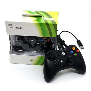 Controle Xbox 360/pc Com Fio Compativel Novo