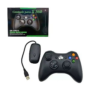 Controle Xbox 360/pc Wireless Compativel On-gm016