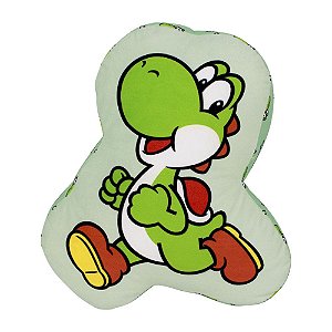 Almofada Formato Fibra Super Mario - Yoshi