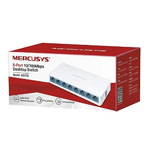 Switch 8 Portas 10/100Mbs - Mercusys - Ms108